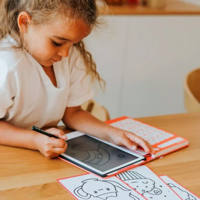 Tableta o pizarra de dibujo y escritura portátil Kidydraw Mini Kawai - Kidywolf
