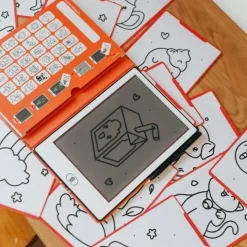 Tableta o pizarra de dibujo y escritura portátil Kidydraw Mini Kawai - Kidywolf