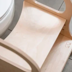 Taburete de aprendizaje de madera con altura ajustable MIIMO - Ette Tete