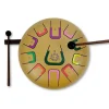 Tambor dorado con 11 lengüetas metálicas - Tambú