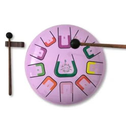 Tambor violeta con 11 lengüetas metálicas - Tambú