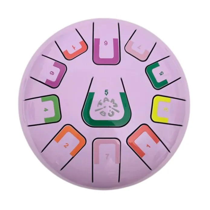 Tambor violeta con 11 lengüetas metálicas - Tambú