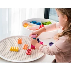 Tapete bloques de construcción beige para bandeja Play Tray - Inspire My Play