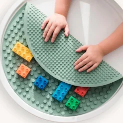 Tapete bloques de construcción verde pastel para bandeja Play Tray - Inspire My Play