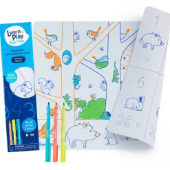 Tapete de silicona reutilizable para colorear números Learn & Play - Super Petit