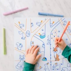 Tapete de silicona reutilizable para colorear números Learn & Play - Super Petit