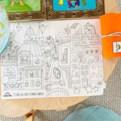 Tapete silicona reutilizable para colorear Ciudad diversity - Scribble Mat