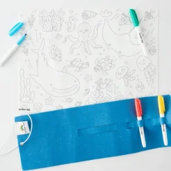 Tapete silicona reutilizable para colorear Mar - Scribble Mat