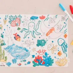 Tapete silicona reutilizable para colorear Mar - Scribble Mat