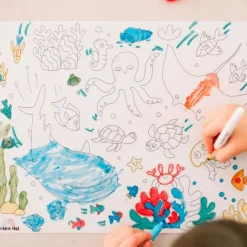 Tapete silicona reutilizable para colorear Mar - Scribble Mat