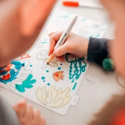 Tapete silicona reutilizable para colorear Mar - Scribble Mat