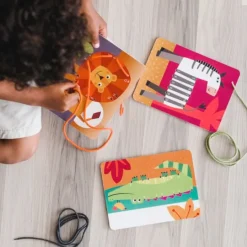 Tarjetas de animales y números para coser y enhebrar (3) - aPunt Barcelona