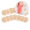 Tarjetas de madera meses bebé inglés 10,3 cm - Pearhead
