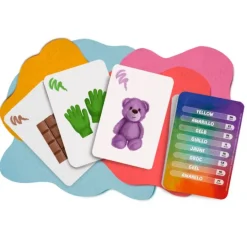 Tarjetas 8 idiomas Mis primeras palabras multilingües: colores (32) - Emeteca Kids