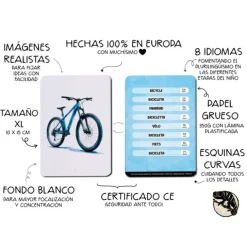 Tarjetas 8 idiomas Pequeños ciudadanos: Transportes y seguridad vial (30) - Emeteca Kids