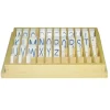 Tarjetas letras alfabeto y signos azul - Montessori