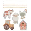 Tarjetas para coser y enhebrar Pequeña Granja (5) - Little Dutch