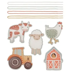 Tarjetas para coser y enhebrar Pequeña Granja (5) - Little Dutch