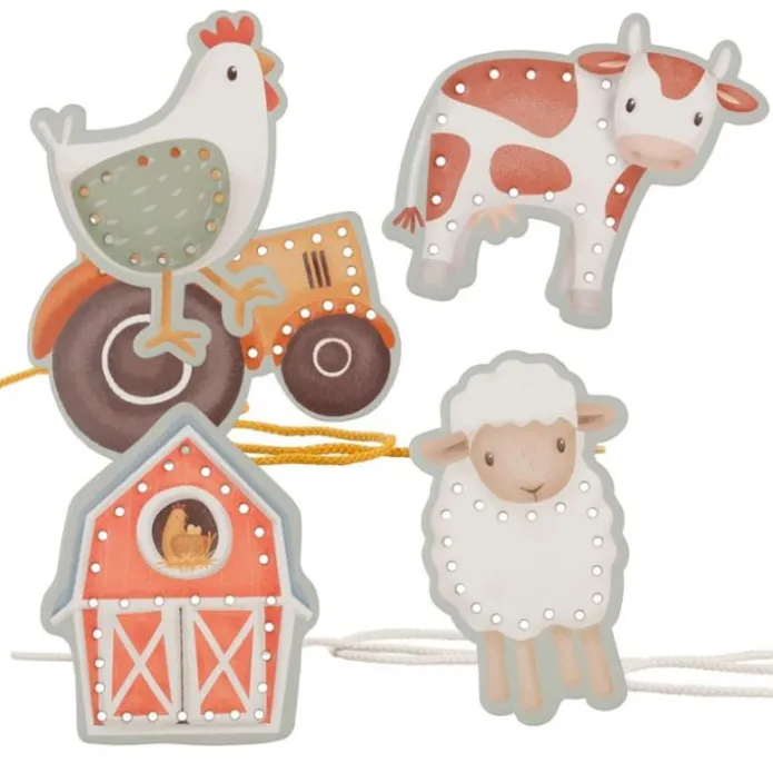Tarjetas para coser y enhebrar Pequeña Granja (5) - Little Dutch