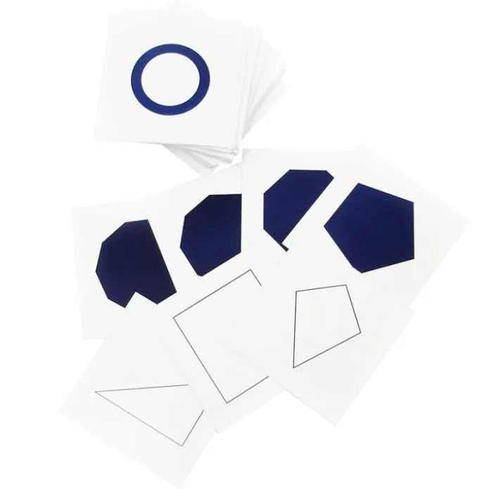 Tarjetas para gabinete geométrico - Montessori