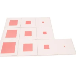 Tarjetas para la torre rosa - Montessori