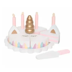 Tarta de cumpleaños de madera unicornio - Jabadabado