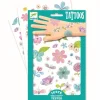 Tatuajes Flores con purpurina - Djeco