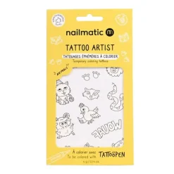 Tatuajes para colorear Animales (12) - Nailmatic