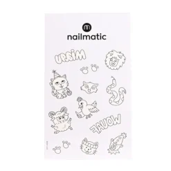Tatuajes para colorear Animales (12) - Nailmatic