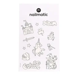 Tatuajes para colorear Mundo mágico (12) - Nailmatic