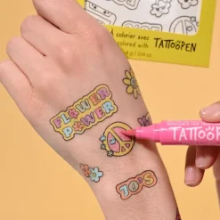 Tatuajes para colorear Mundo mágico (12) - Nailmatic