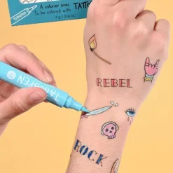 Tatuajes para colorear Mundo mágico (12) - Nailmatic