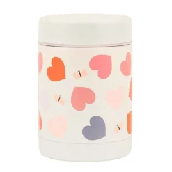 Termo isotérmico de acero inoxidable Corazones 300 ml - A Little Lovely Company