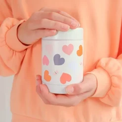 Termo isotérmico de acero inoxidable Corazones 300 ml - A Little Lovely Company
