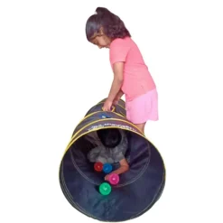 Túnel sensorial con orificios y bolas LED - Playlearn