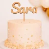 Topper de madera personalizado - Nombre o Texto (varias líneas)