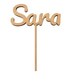 Topper de madera personalizado - Nombre o Texto (varias líneas)