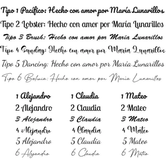 Topper Nombre o Texto Personalizado - 4 líneas