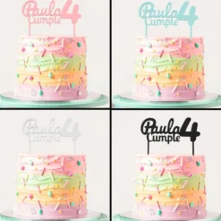 Topper personalizado cumple - Nombre y edad