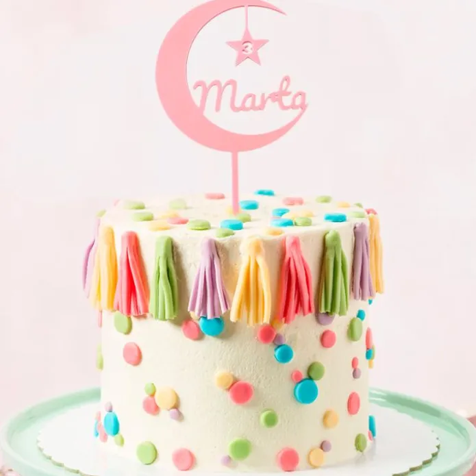 Topper personalizado Luna - Nombre y edad