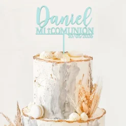 Topper personalizado Mi Primera Comunión - Nombre y fecha