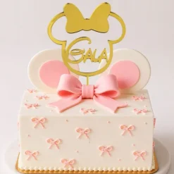 Topper personalizado para tartas Minnie Mousse (12 cm)