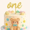 Topper personalizado tartas de cumpleaños número One