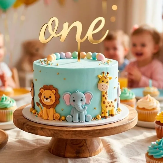 Topper personalizado tartas de cumpleaños número One