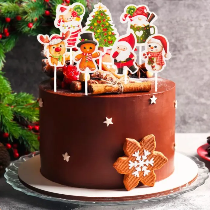 Toppers para cupcakes y fiambreras Navidad (16) - Dekora