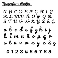 Topper transparente personalizado Filigrana - nombre o texto