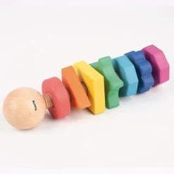 Tornillo grande de madera con piezas para atornillar arcoíris - TickiT