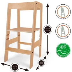 Torre de aprendizaje de madera Explorer - 509Crew