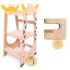 Torre de aprendizaje de madera Giraffe Tower - Beeloom + REGALO cuchillo