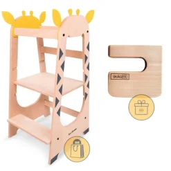 Torre de aprendizaje de madera Giraffe Tower - Beeloom + REGALO cuchillo